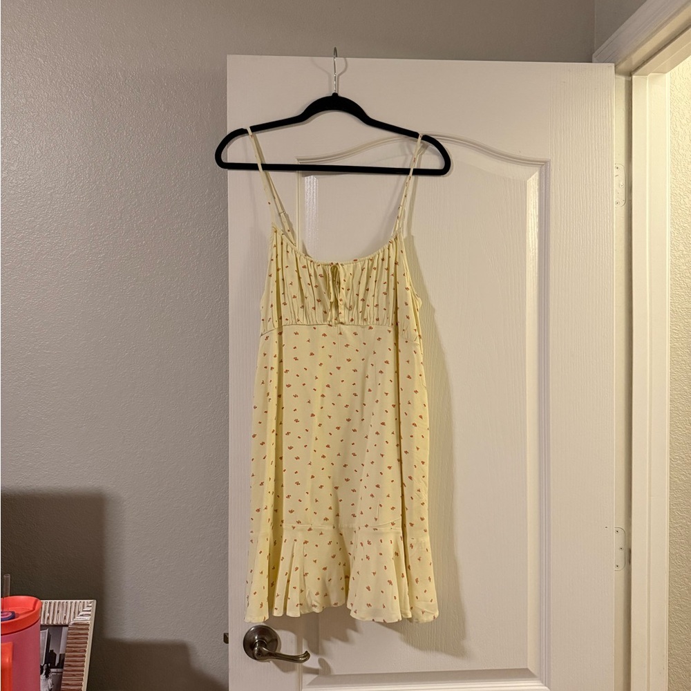 Abound Yellow Dress with Red Accents
